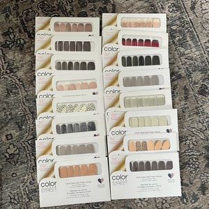 Color Street Nail Polish Strips Lot - 16 sets
